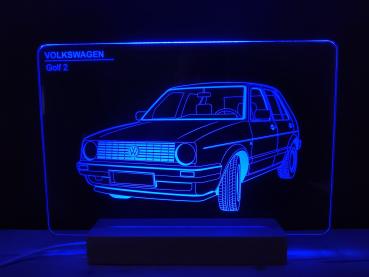 VW Gold 2 LED Schild